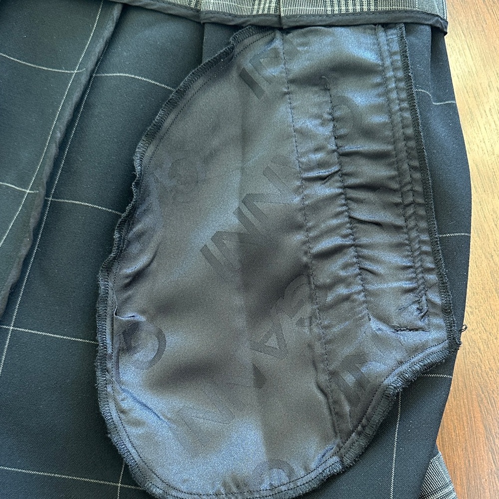 GANNI Plaid Paperbag High-Waist Belted Shorts | Size S - Picture 12 of 15